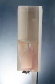 Corte real de un pluviómetro